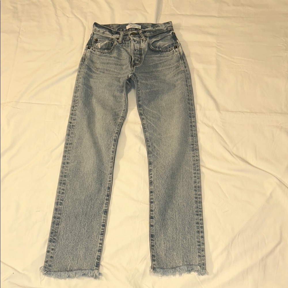 MOUSSY VINTAGE Straight Leg Blue Jeans Classic Style